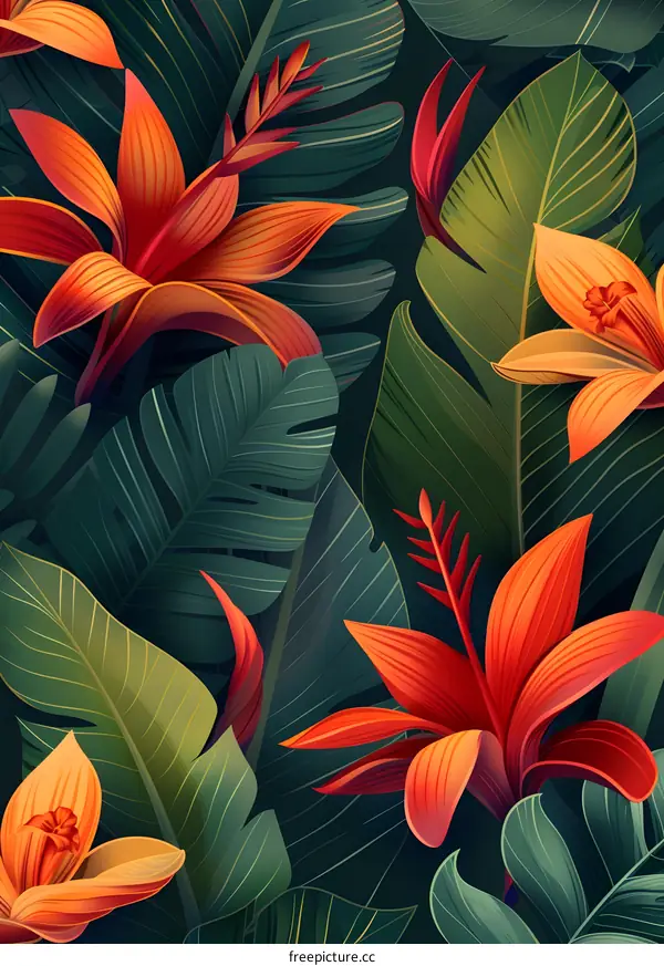 Tropical rainforest plants