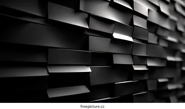 Abstract Geometric Wall Panel Design