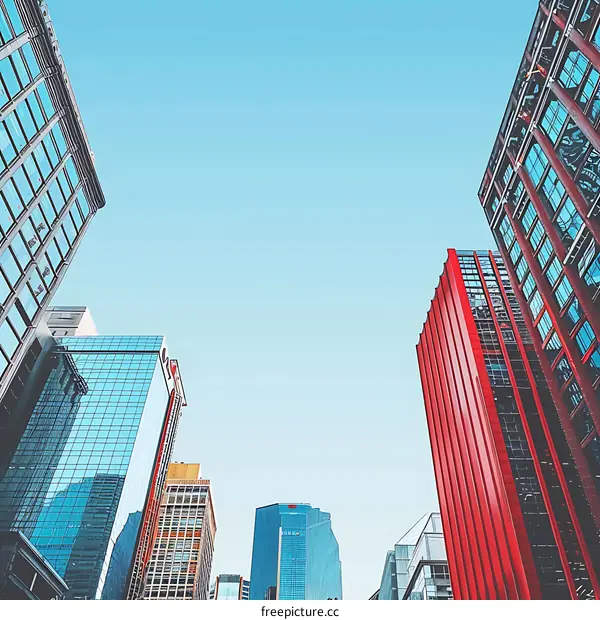 Modern Buildings Against Blue Sky