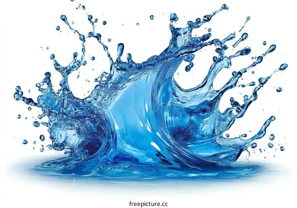 Water Splash Art Illustration