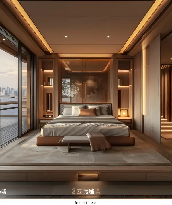 360 degree panoramic bedroom renderings