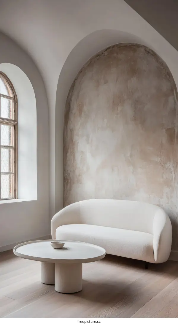 Modern Minimalist Living Room with Cozy Sofa