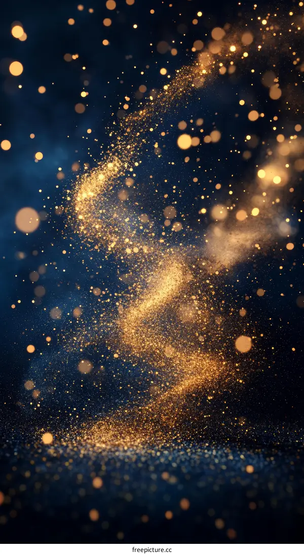 Golden Sparkling Glitter Background Design