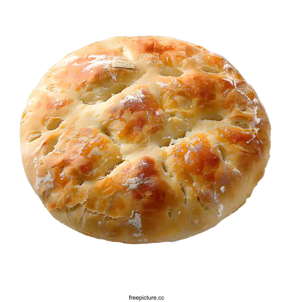 [Transparent Background PNG]Freshly baked round loaf of bread