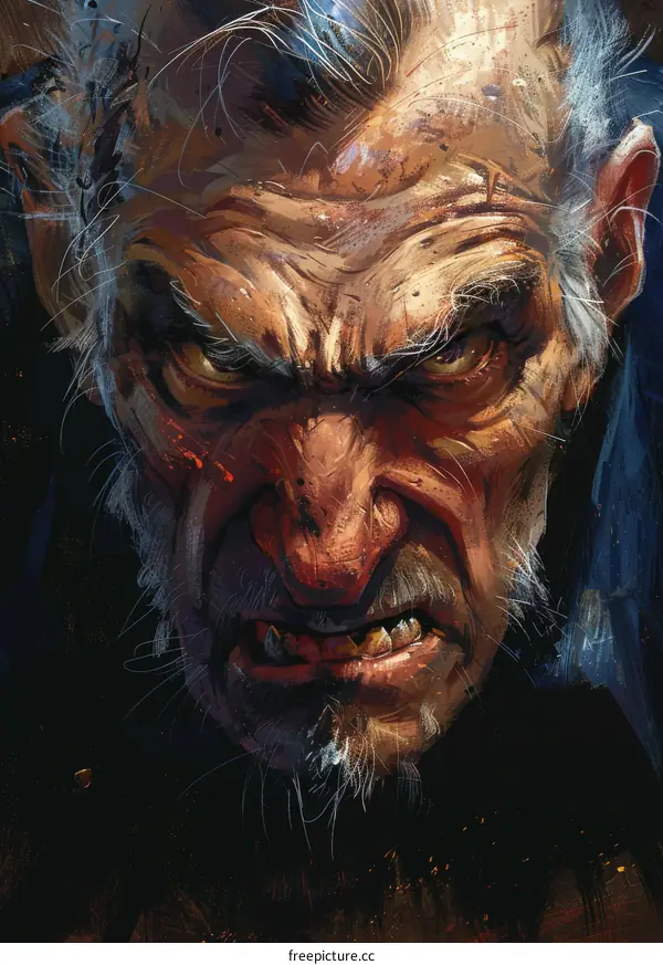 portrait of an old man with a beard