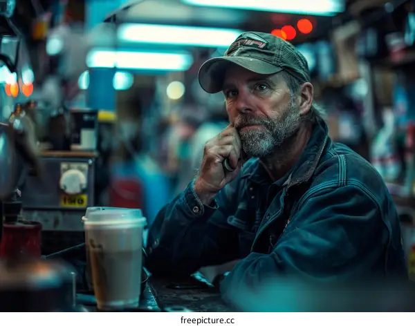 Portrait of a man in a cap
