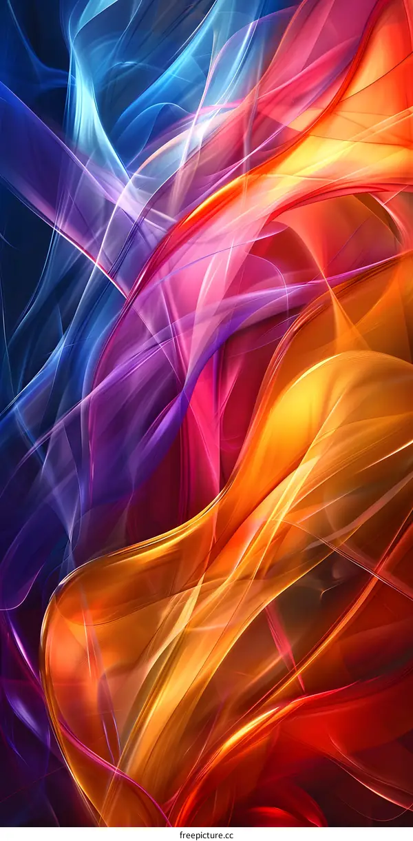 Abstract Swirls of Color and Light