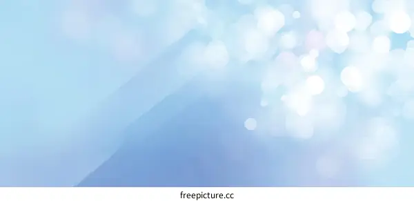 Abstract Light Blue Background with Bokeh