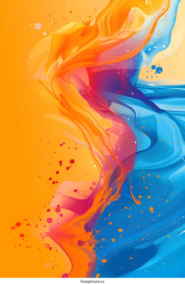 Colorful abstract painting