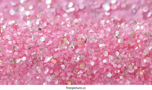 Sparkling Pink Glitter Texture Background