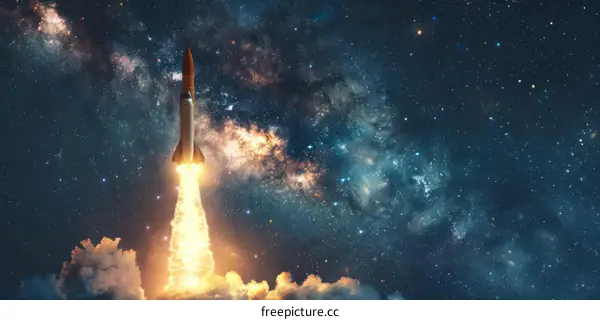 Rocket Launch into Space