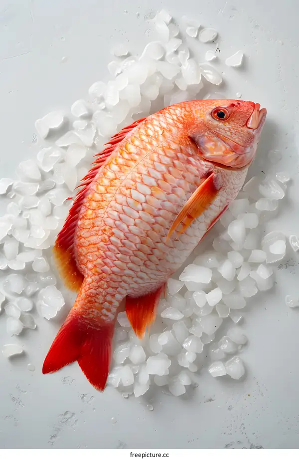 Fresh Red Snapper on Ice