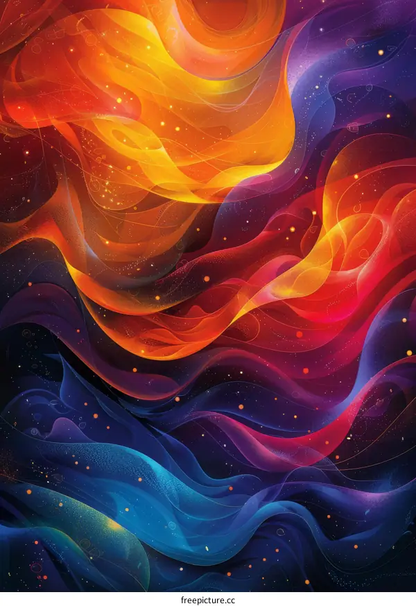 Abstract Colorful Galaxy Wallpaper