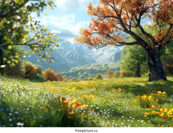 Tranquil Mountain Meadow