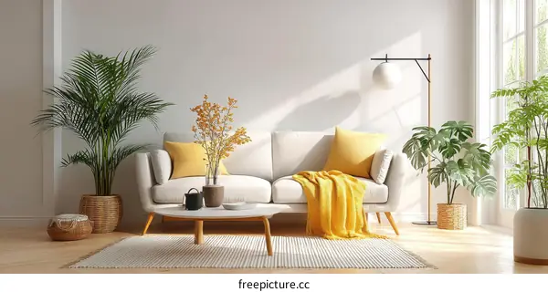 Modern Minimalist Living Room Interior Design