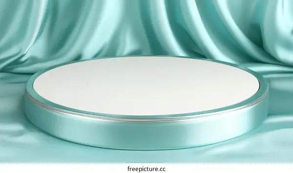 Elegant Mint Green Product Display Podium