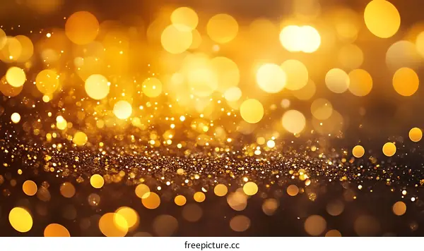 Golden Glitter Sparkle Background
