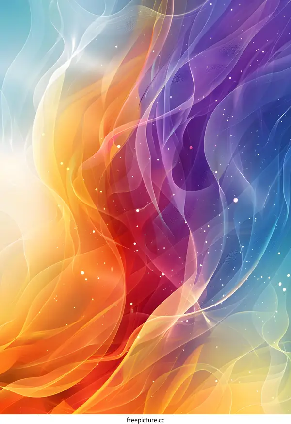 Wavy colorful abstract background