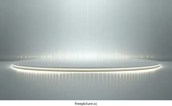 Modern Minimalist Empty Stage Display