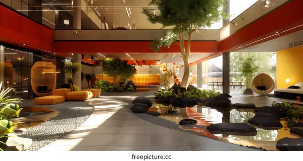 The office interior design