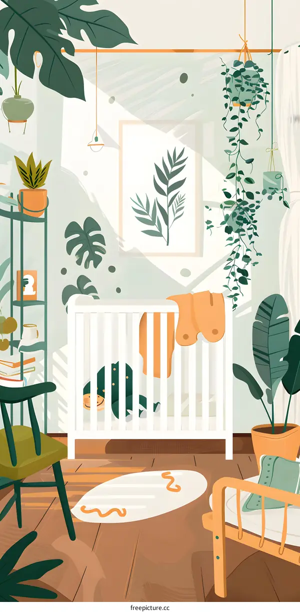 Cute Nursery Room Decor with Plants