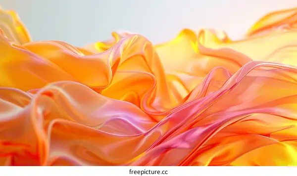 Colorful Soft Creases on Translucent Fabric