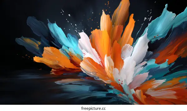 Abstract Explosion of Colors