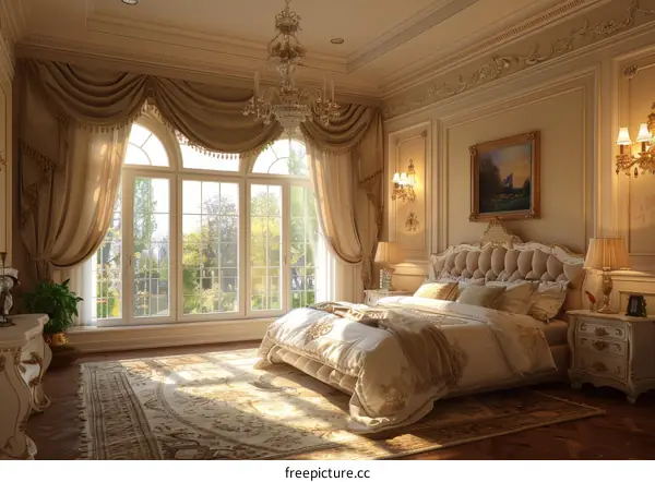 Luxury Bedroom Interior Design Illustration