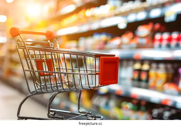 Shopping Cart In Supermart