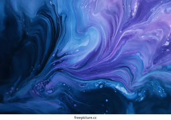 Abstract Flowing Colors Art