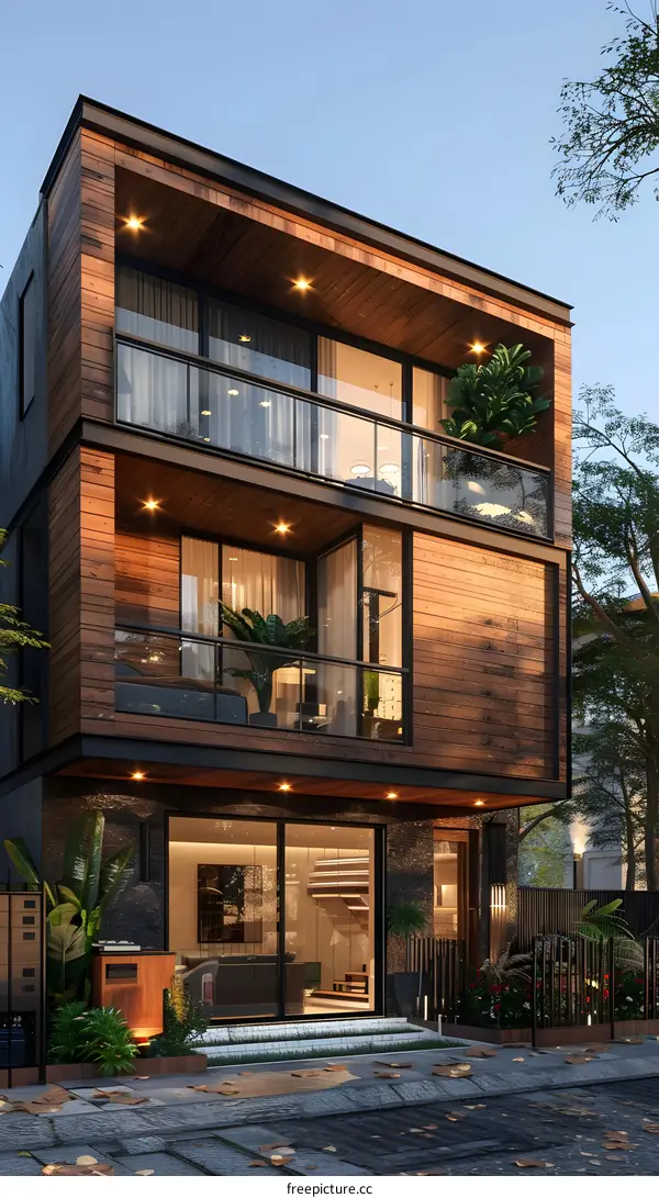 A modern house in Ho Chi Minh City, Vietnam