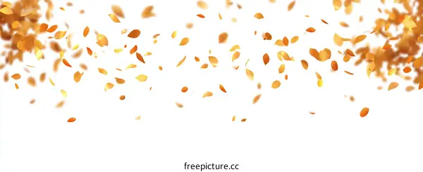 Falling Golden Petals Background Design