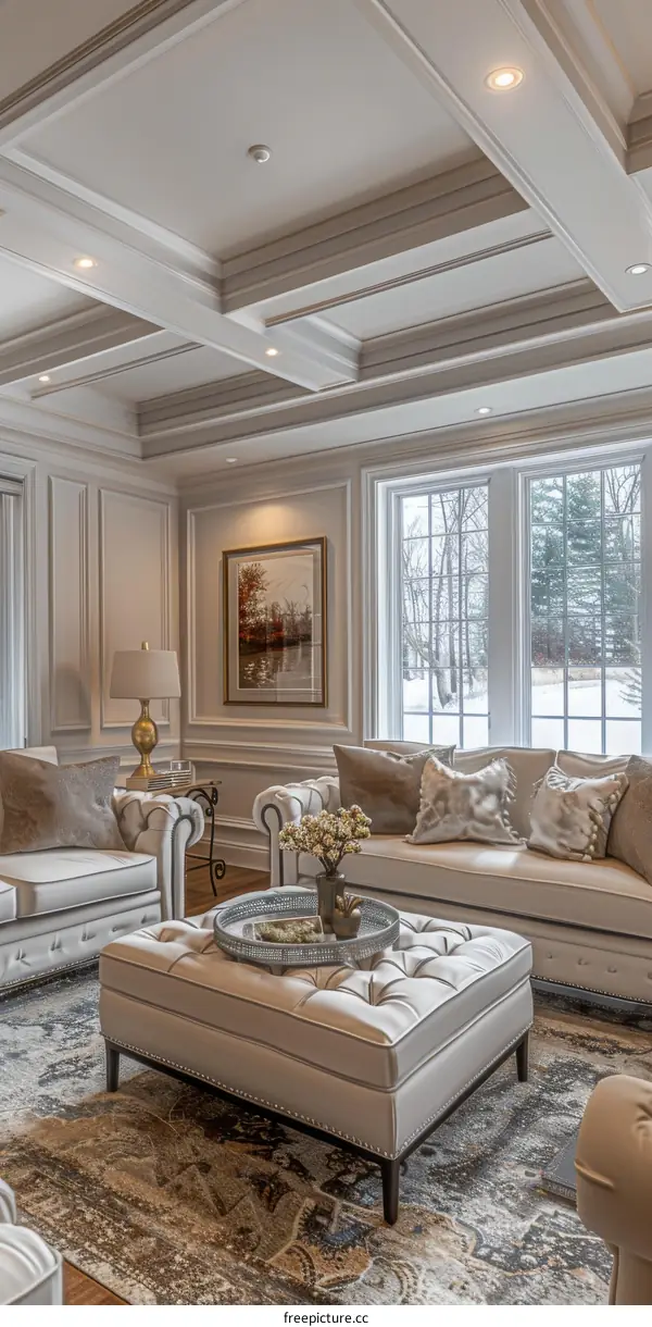 Modern Living Room with Luxurious Interior Design