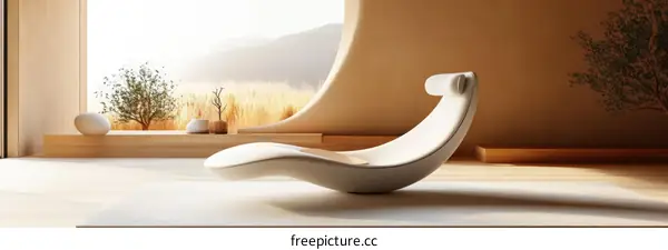 Modern Minimalist Relaxation Lounge Design