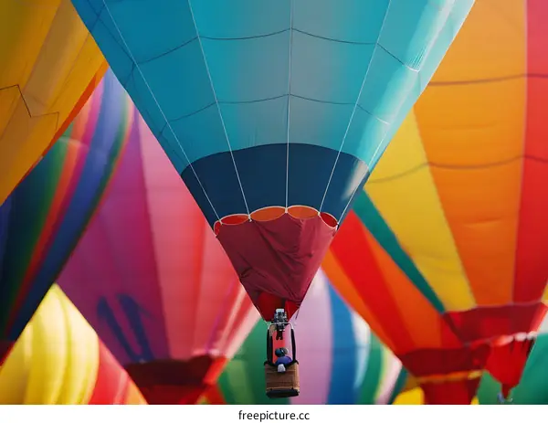 Colorful Hot Air Balloons in the Sky