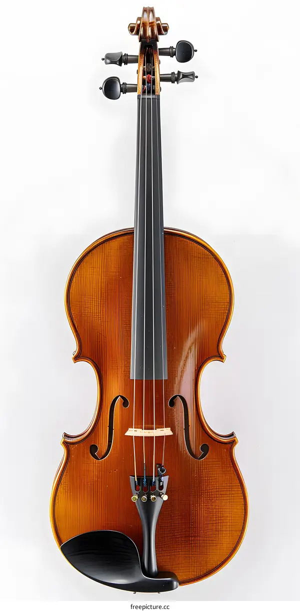 violin on the white background