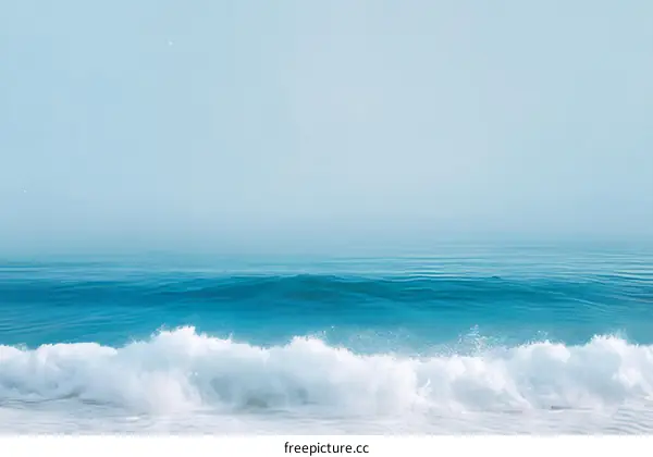 Tranquil Ocean Waves on a Light Day