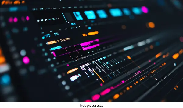 Digital Audio Workstation Interface Illustration