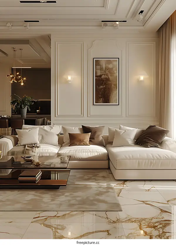 Modern minimalist living room