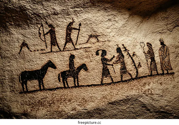 Ancient Cave Paintings of Prehistoric People