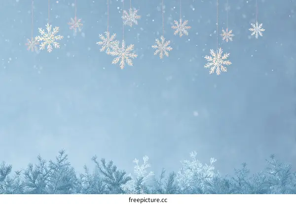 Winter Snowflake Background Design