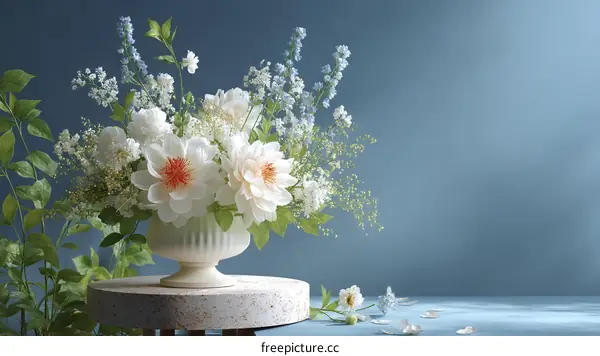 Elegant Floral Arrangement Illustration