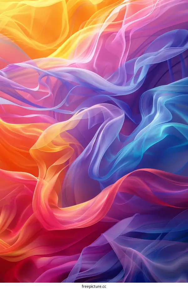 Vibrant Colorful Abstract Art