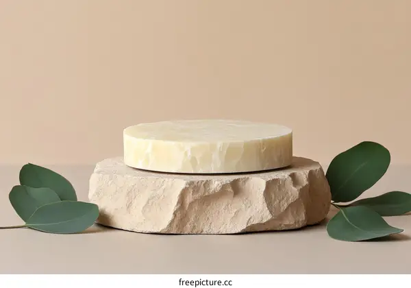 Natural Stone Product Display Stand