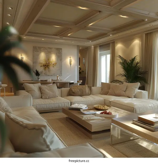 Modern minimalist living room