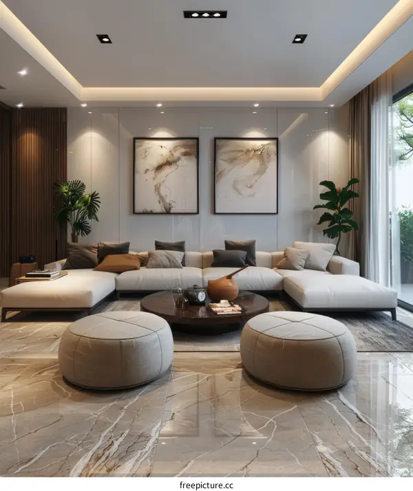 Modern and Minimalist Living Room with Style