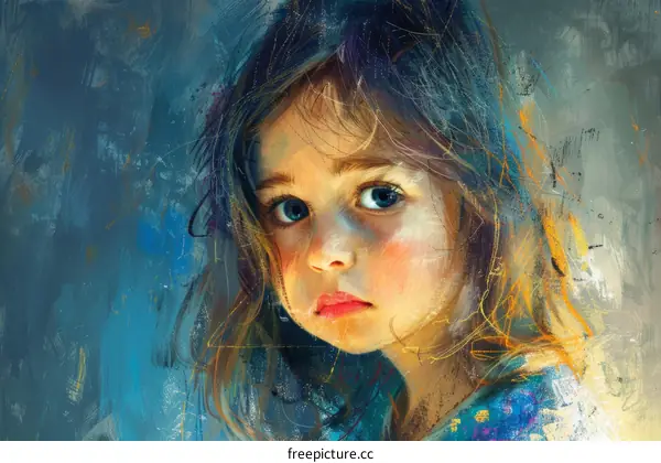 Portrait of a sad looking girl