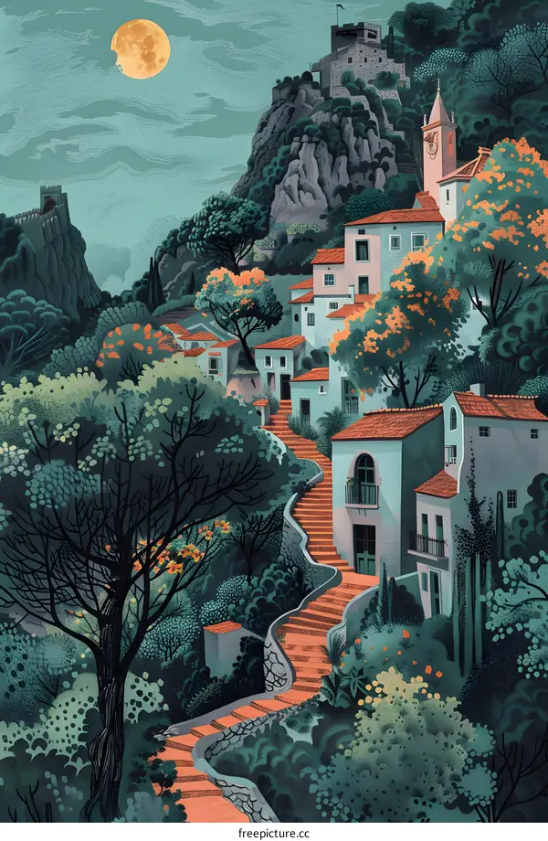 Enchanted Village at Night