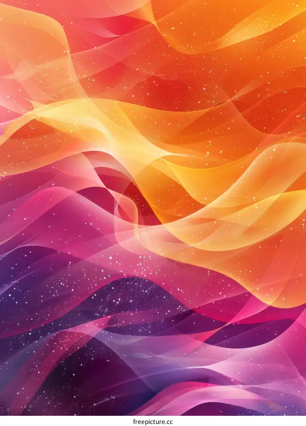 Abstract Colorful Flowing Lines Background Design