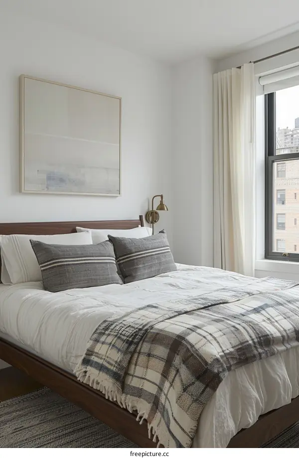 A Minimalist Bedroom With a Modern Touch